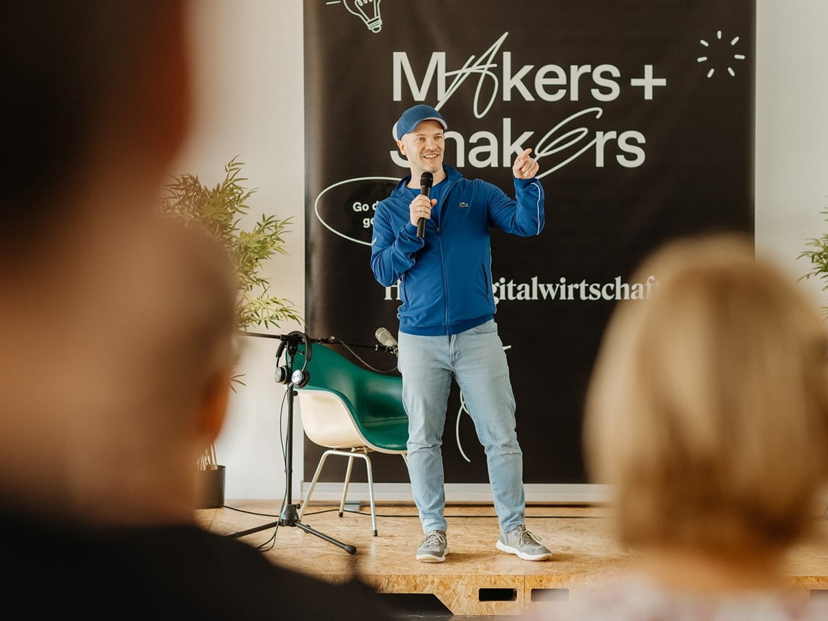 Joël Kaczmarek auf der Bühne