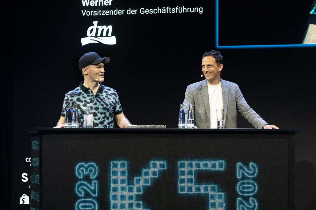 Joël Kaczmarek im Panel mit Christoph Werner (dm) auf der K5 2023