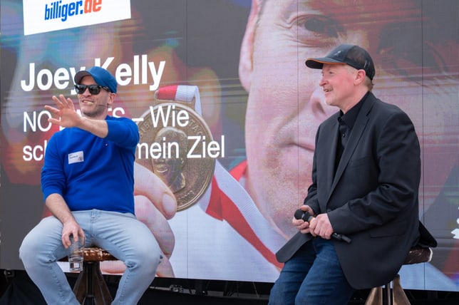 Joël Kaczmarek im Gespräch mit Joey Kelly beim E-Commerce BBQ 2025
